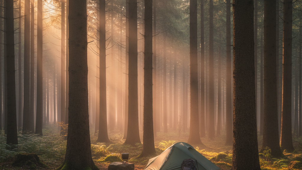 bivouac belgique foret ardennes tente nuit