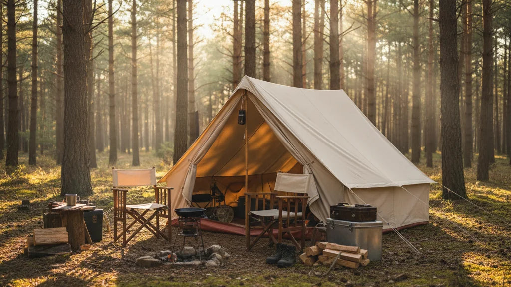 tente canadienne camping forêt France guide complet achat montage