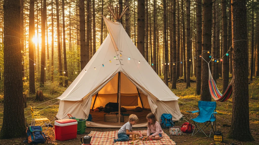 tente tipi camping famille forêt France guide comment choisir