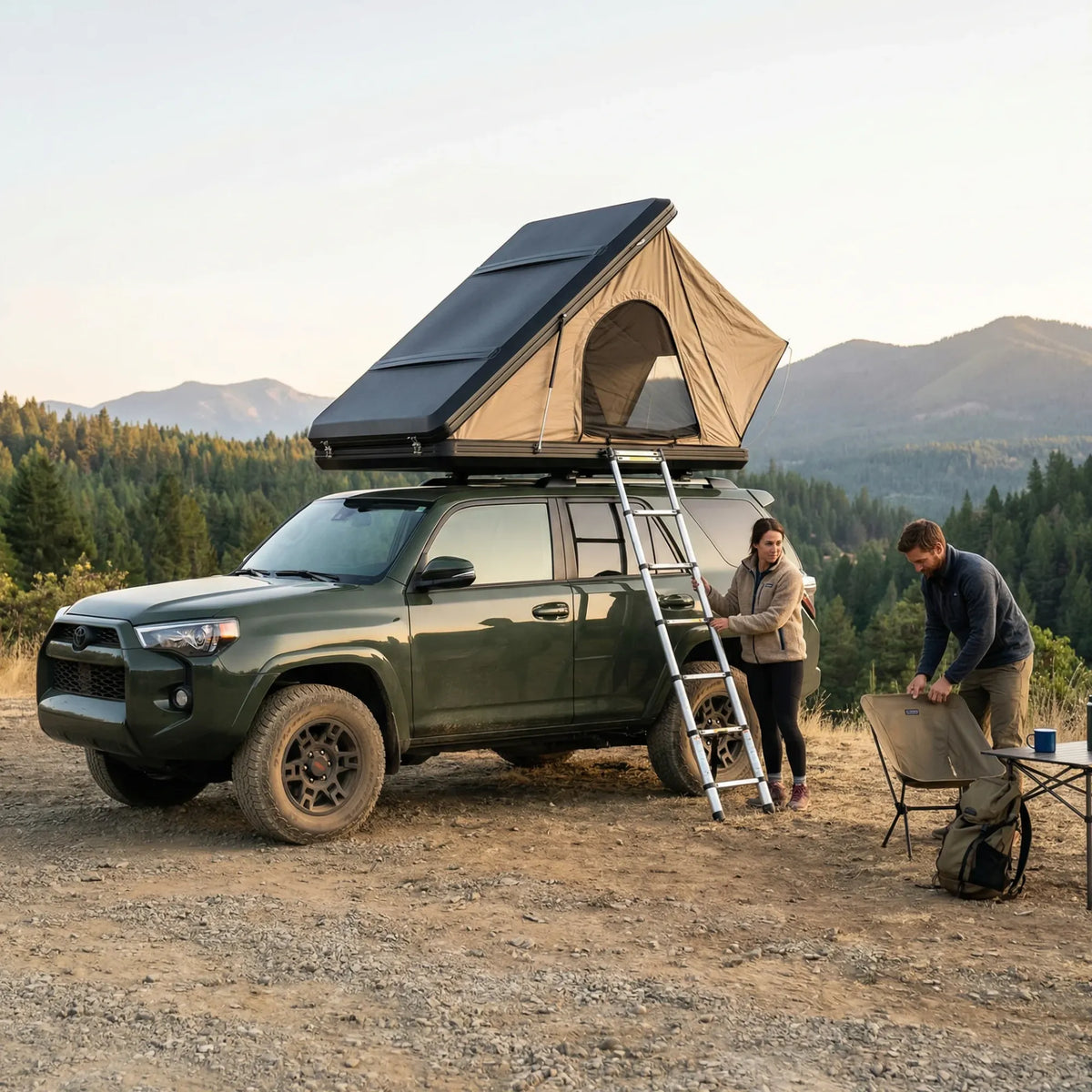 Tente de toit rigide