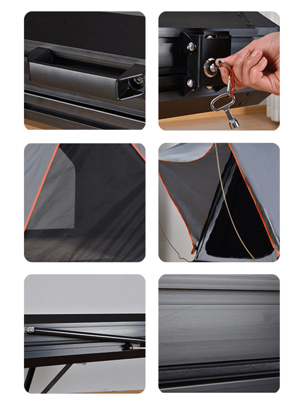 2 places tente de toit rigide