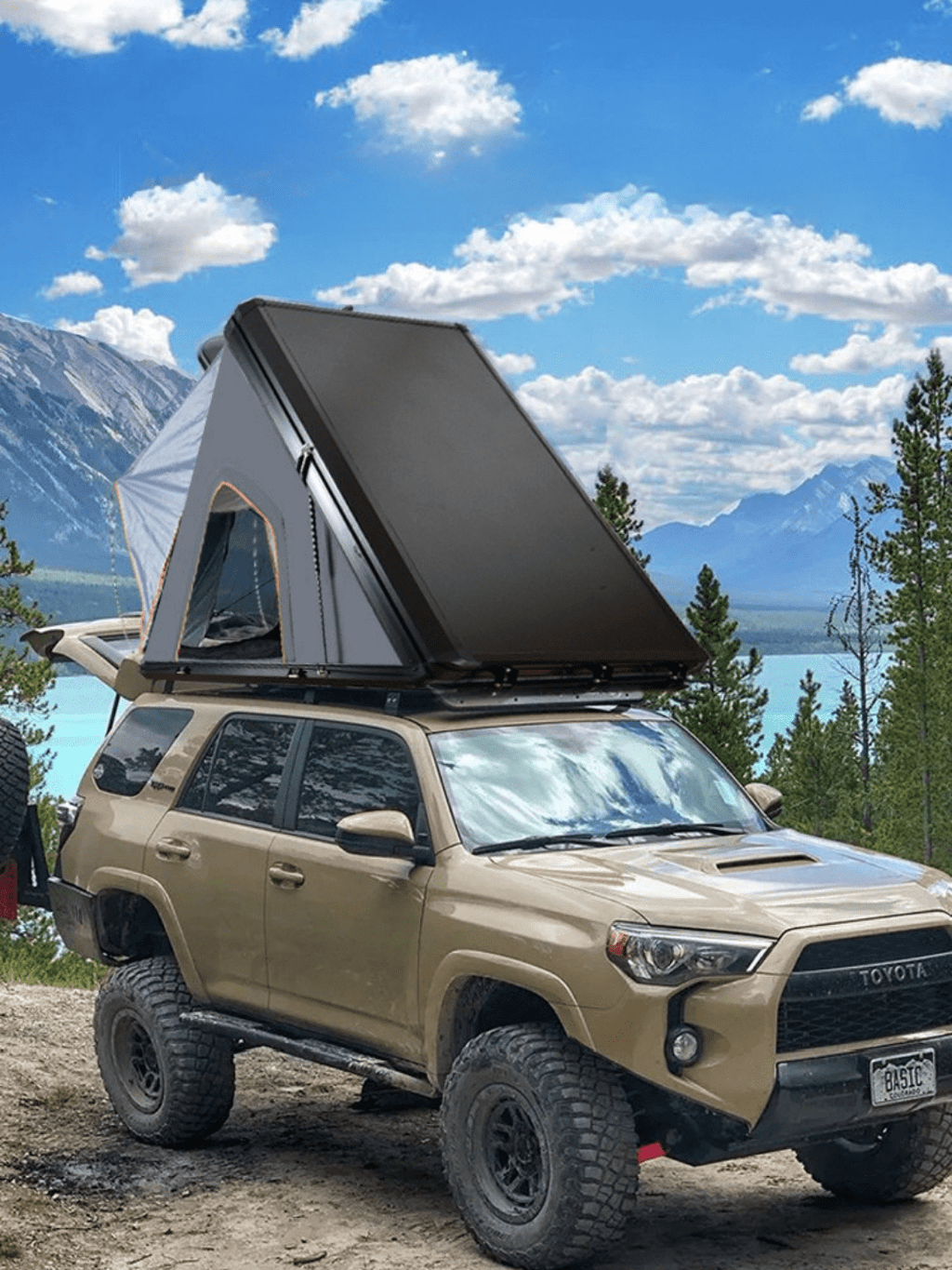2 places tente de toit rigide