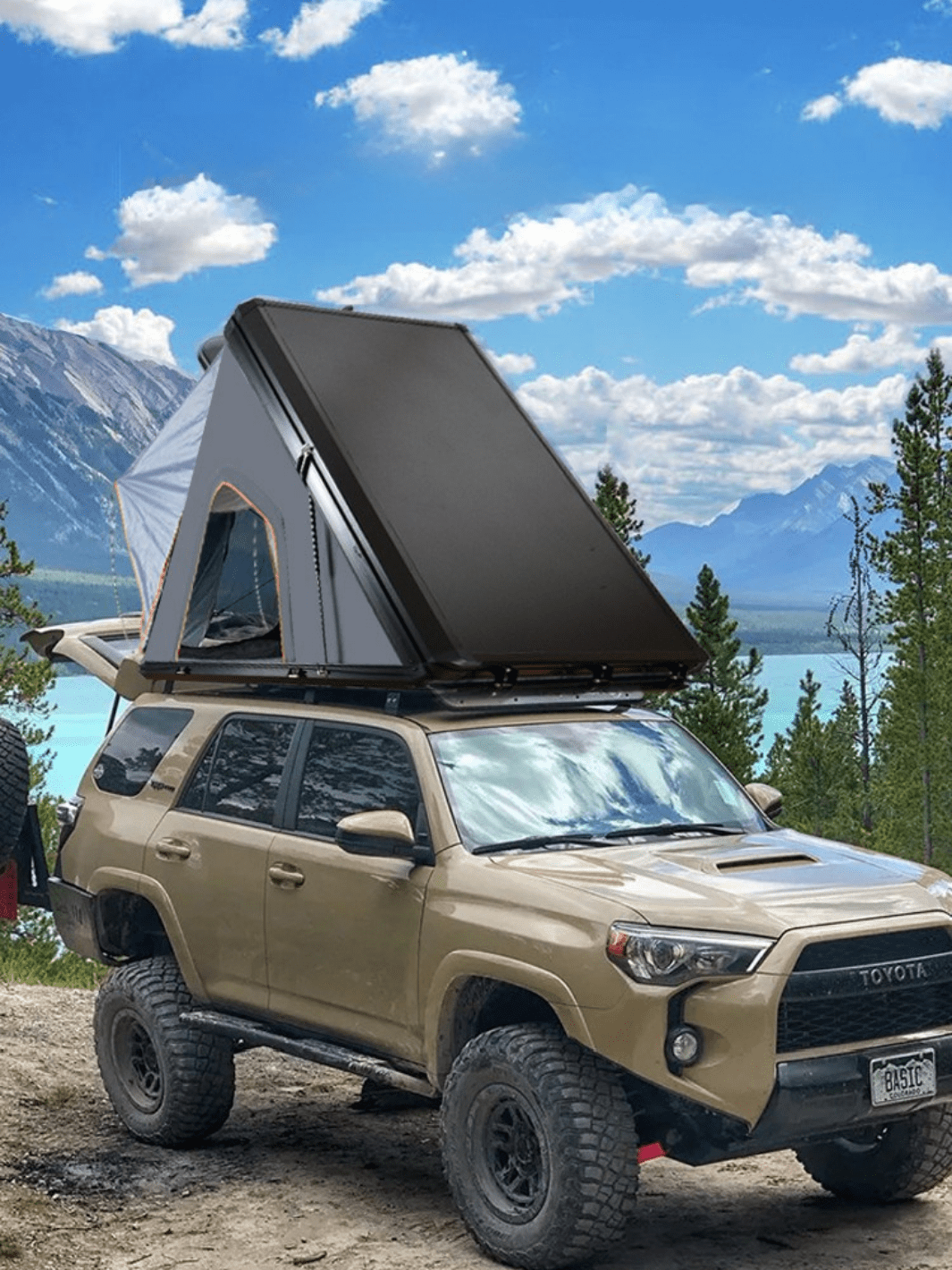 2 places tente de toit rigide