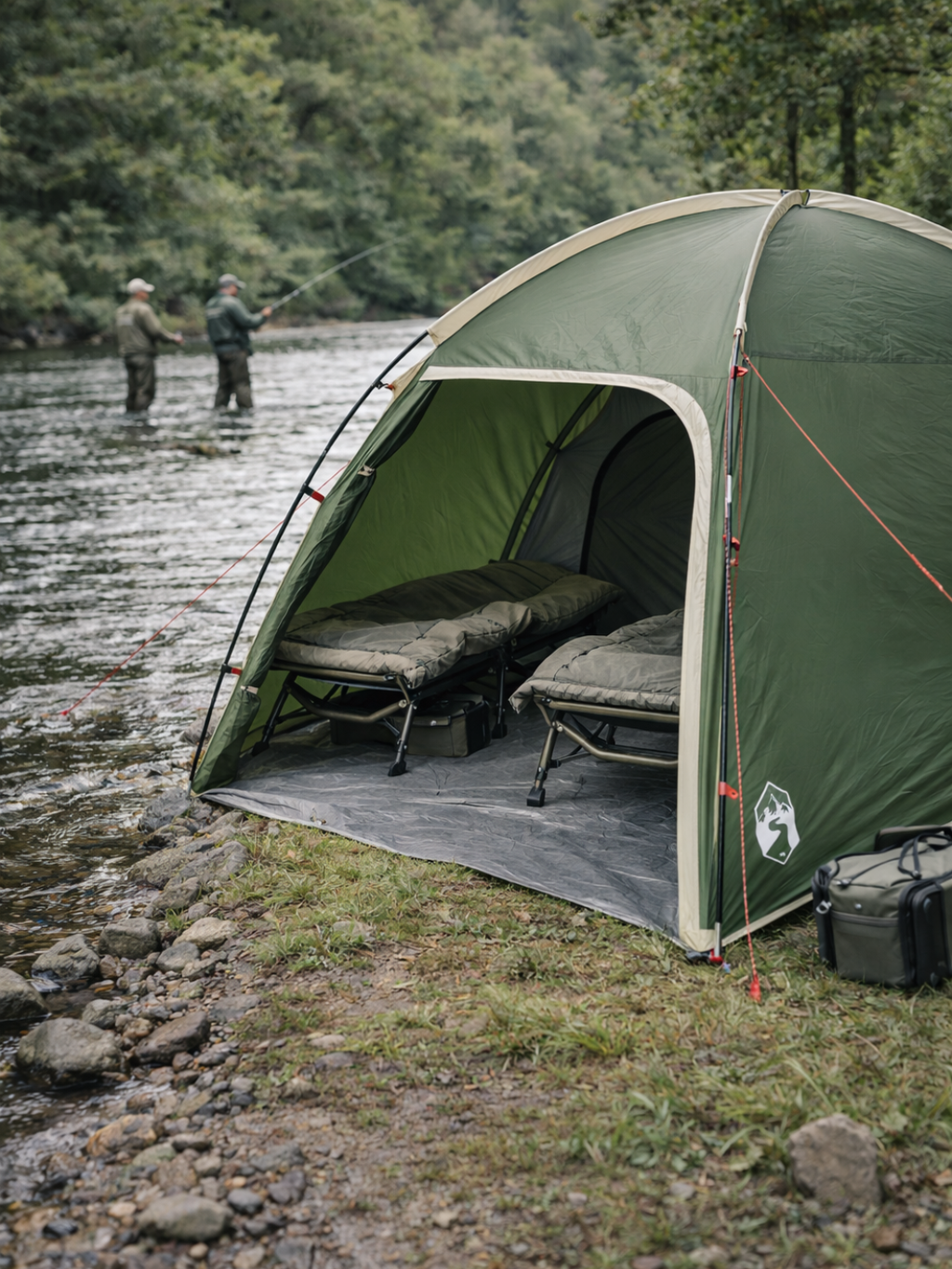 Tente de peche dome contemporaine