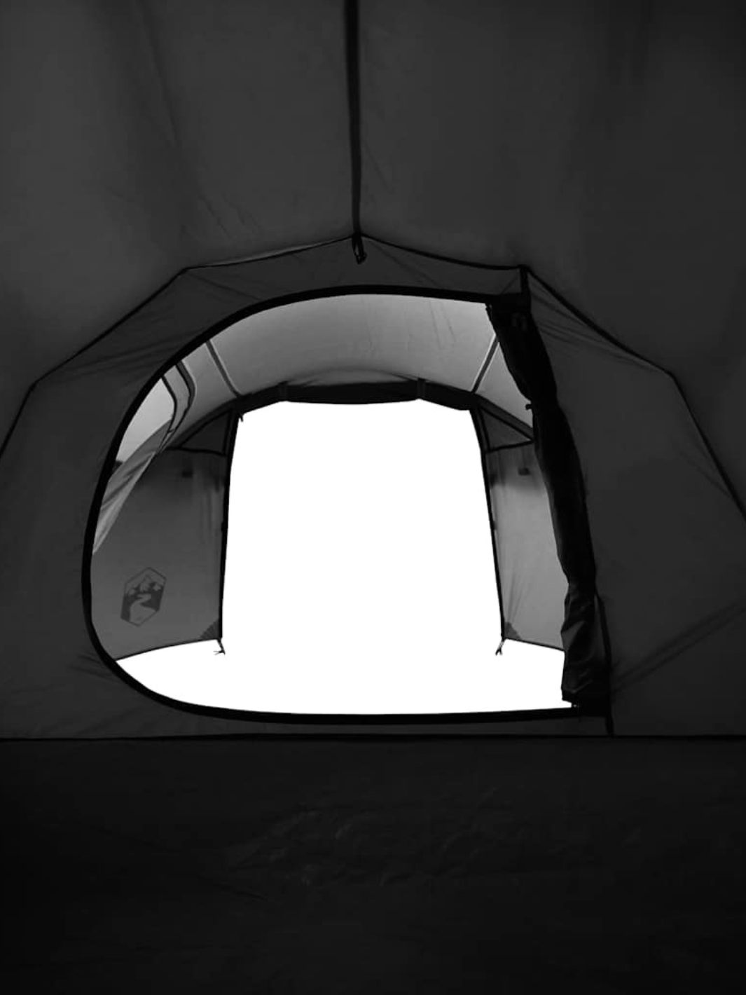 Tente 2 place fresh and black tunnel