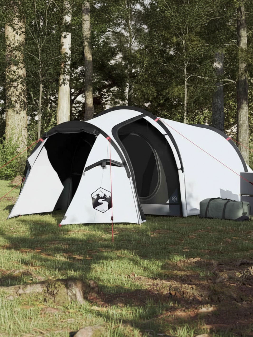 Tente 2 place fresh and black tunnel