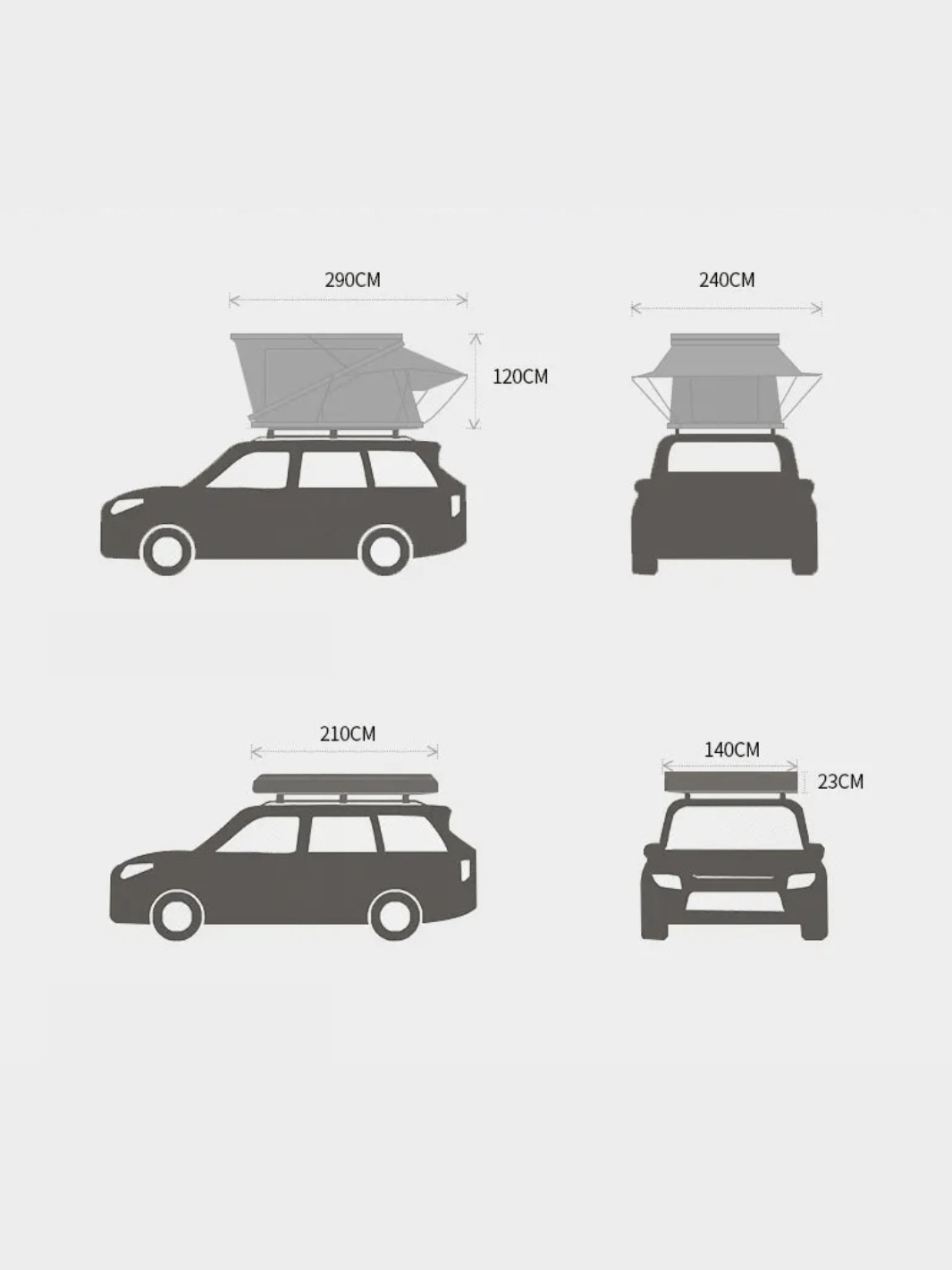 3 places tente de toit rigide : idéale pour vos road trips
