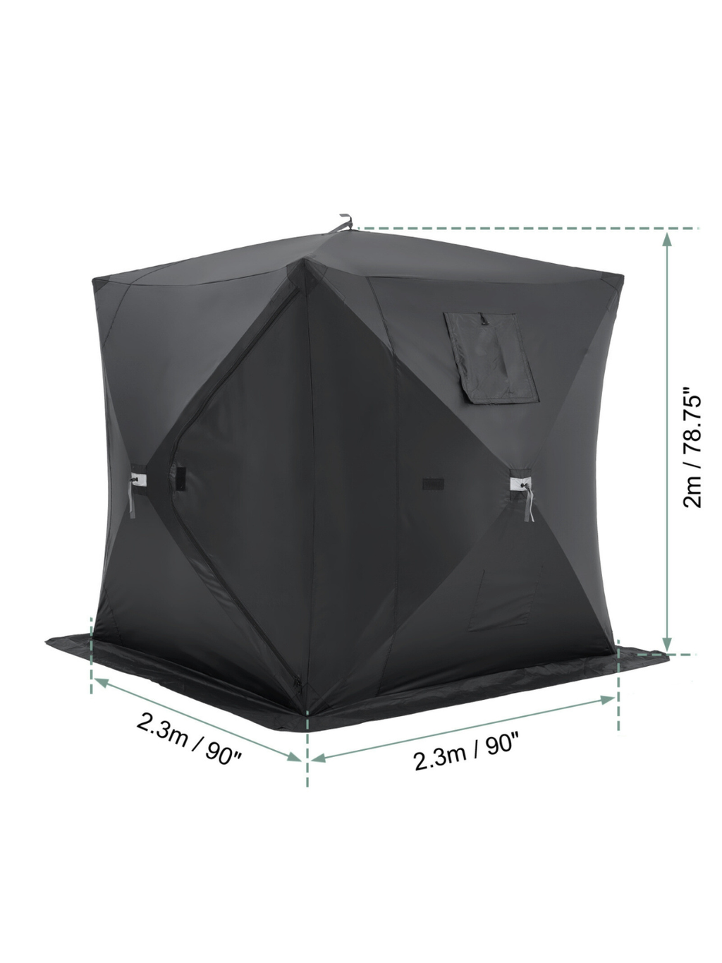 Tente pour peche sur glace fresh and black