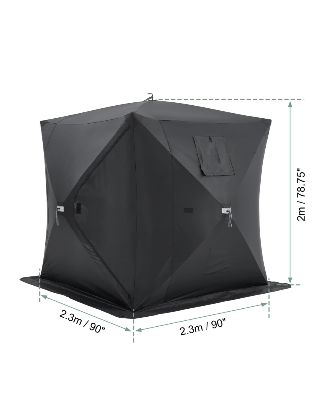 Tente pour peche sur glace fresh and black