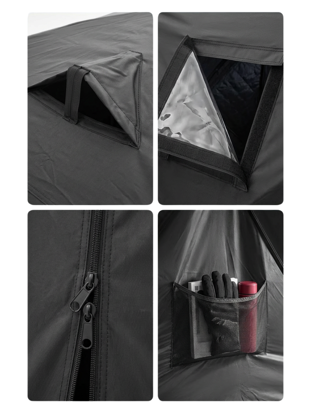 Tente pour peche sur glace fresh and black