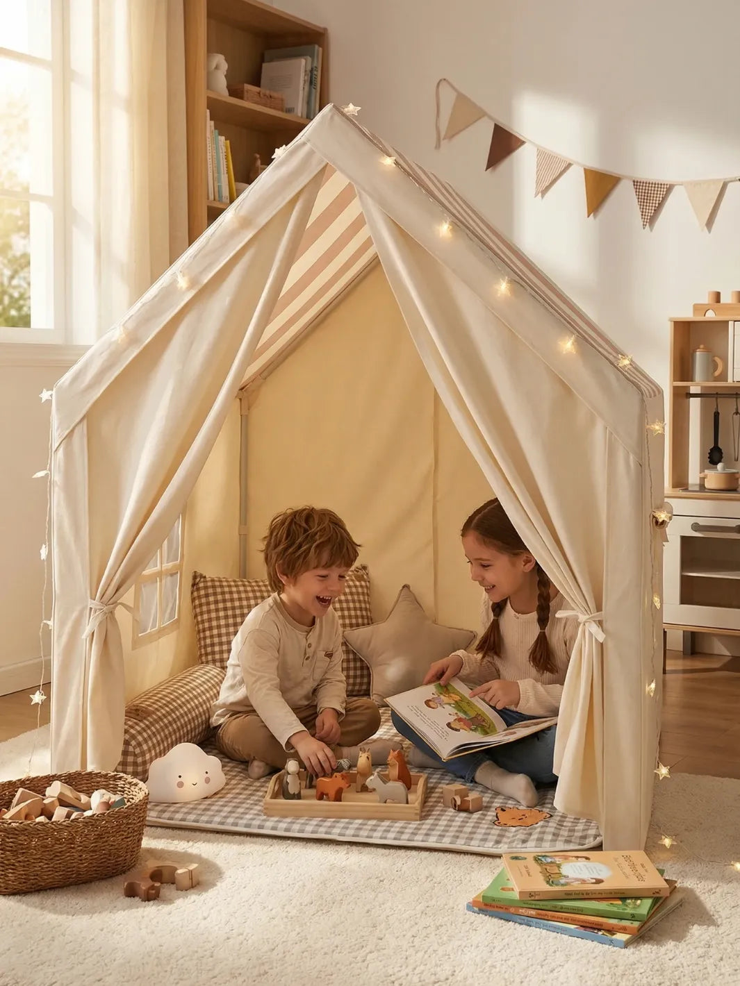 Cabane tente enfant