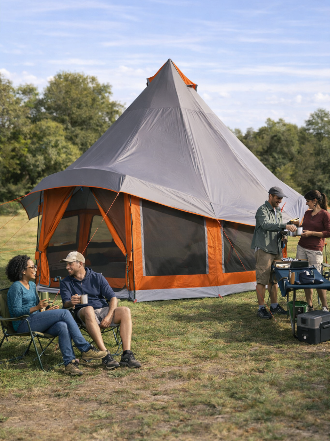 Tente familiale tipi 6 personnes