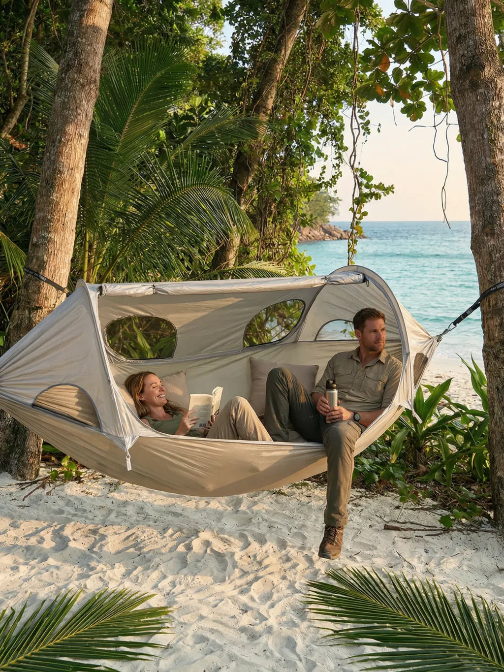 Hamac tente 2 places | DORMIR EN HAUTEUR PROTÉGÉ