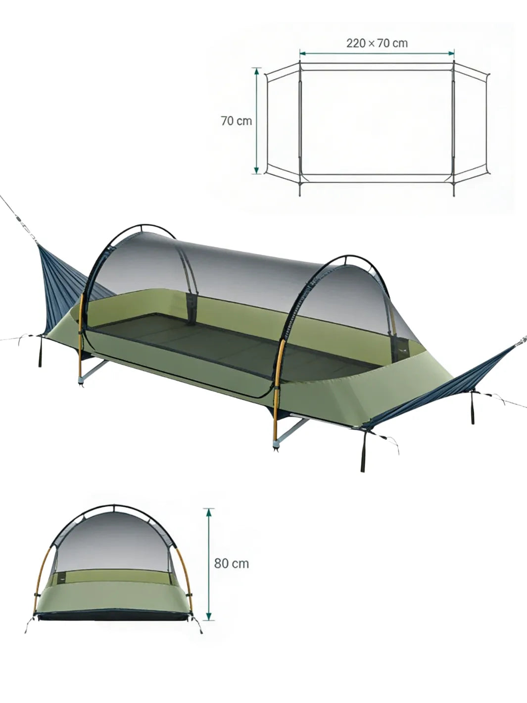 Hamac tente suspendu | DORMIR PLAT EN HAUTEUR