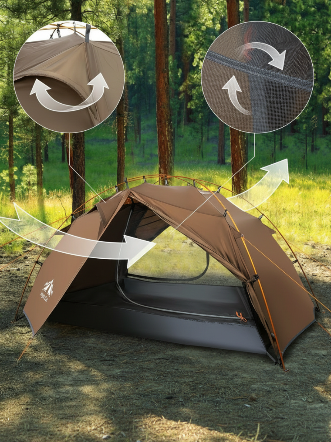 Randonnee tente 2 personnes | Légère & compacte