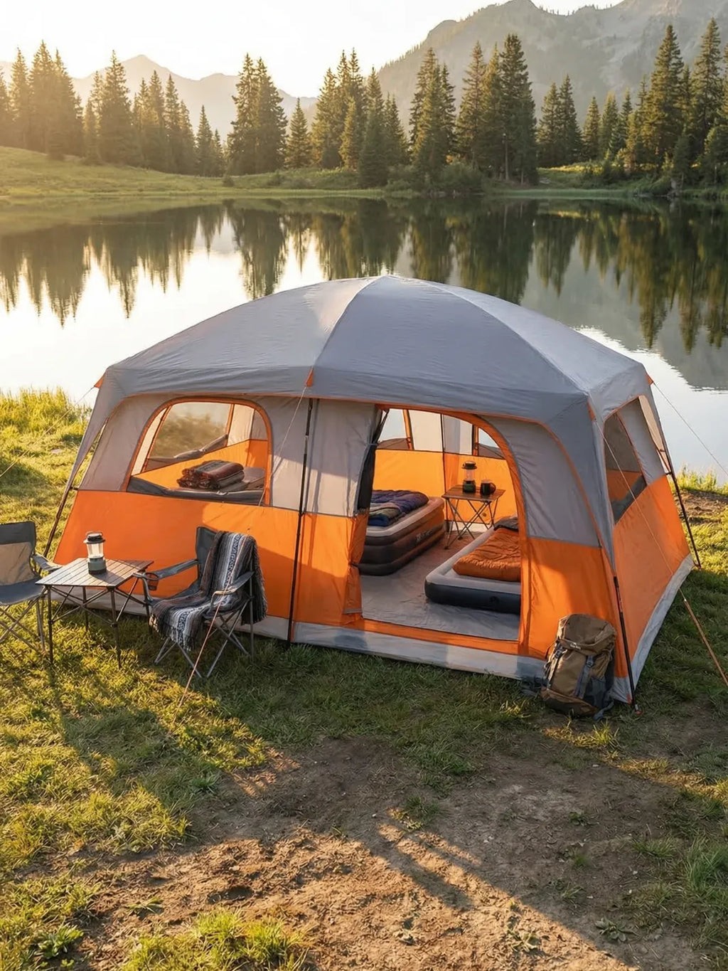 Tente 10 personnes | SÉJOUR MODULABLE SPACIEUX