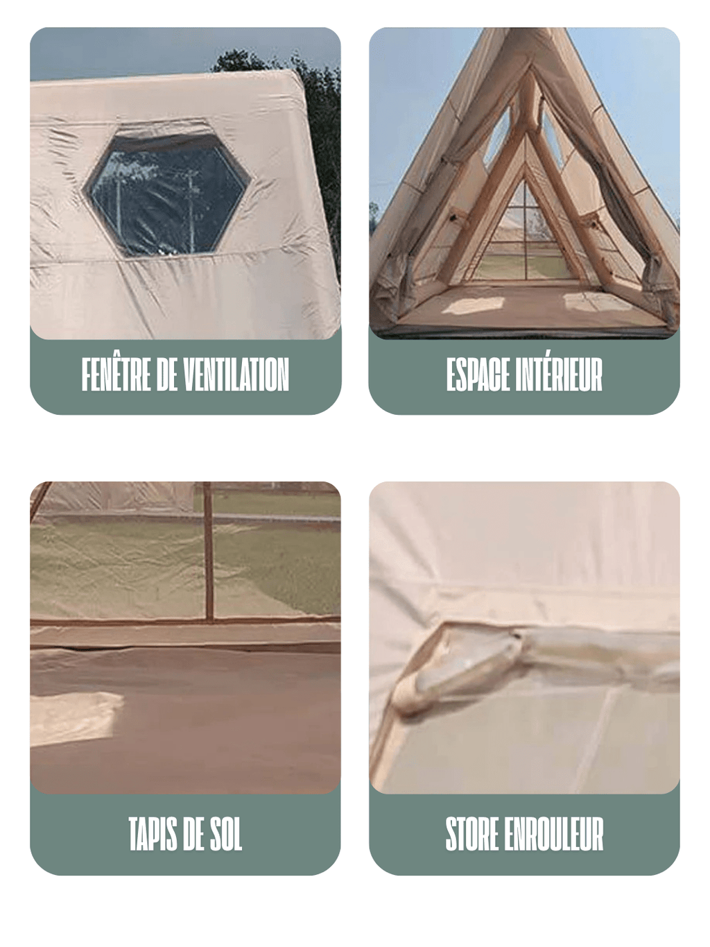 tente 2 places gonflable