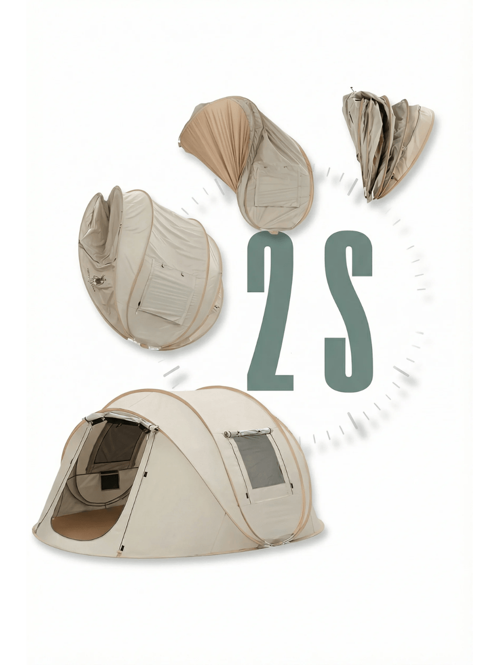 Tente 2 second 3 places | rapide et confortable