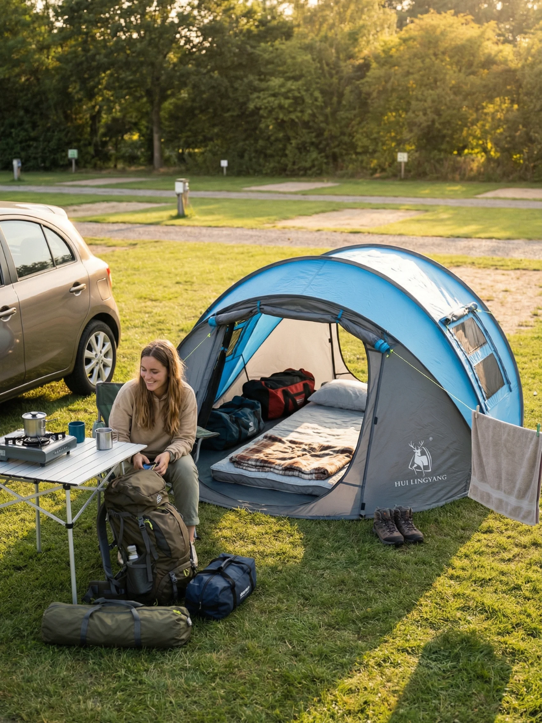 Tente 2 secondes 1 place | rapide et compacte