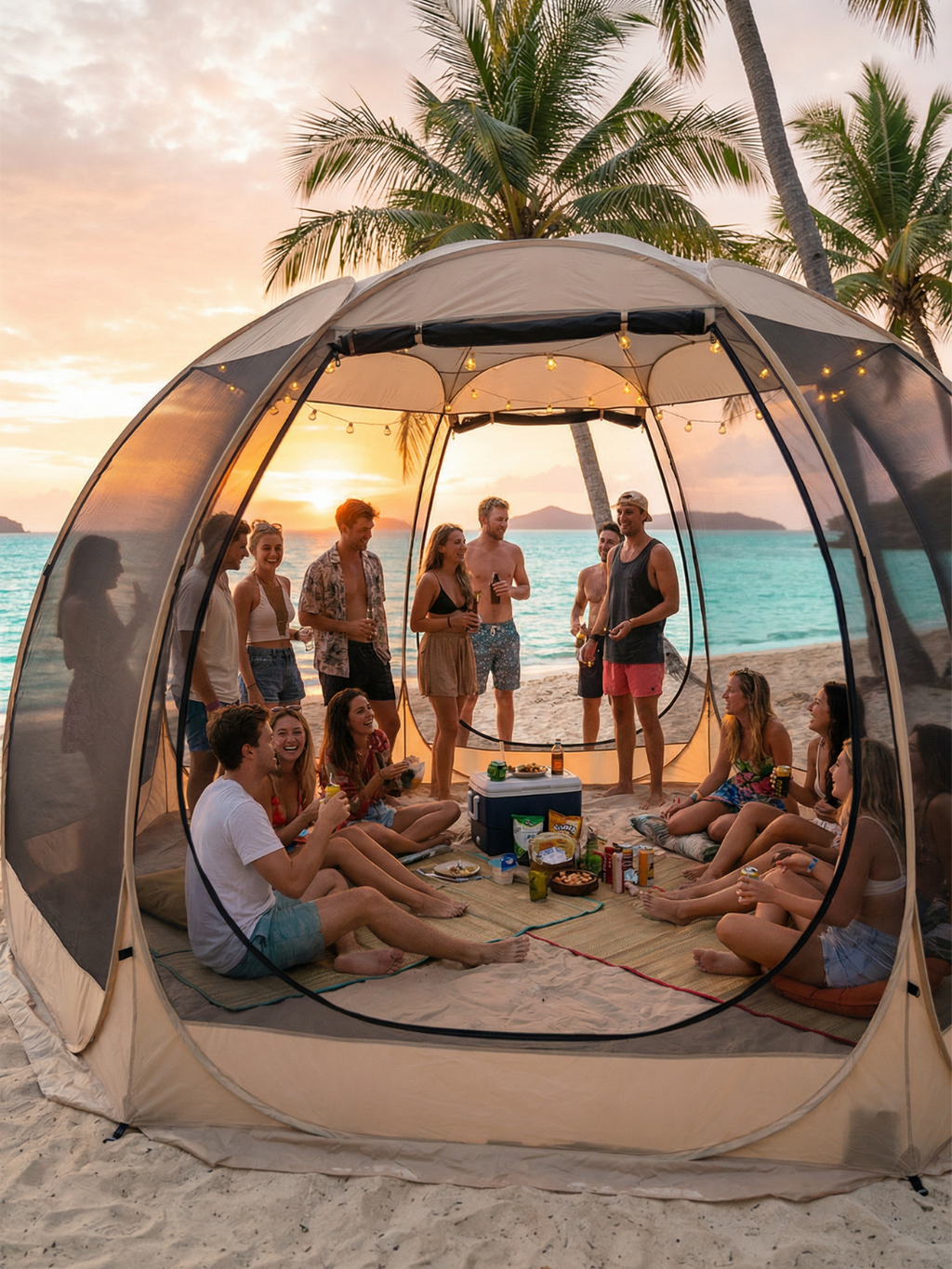 Tente 2 secondes de plage | Ombre et espace instantanés