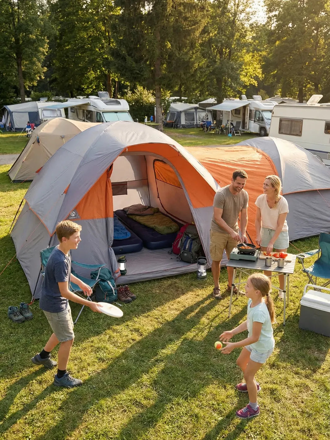 Tente 4 places 2 chambres | DEUX CHAMBRES INTIMITÉ SÉPARÉE