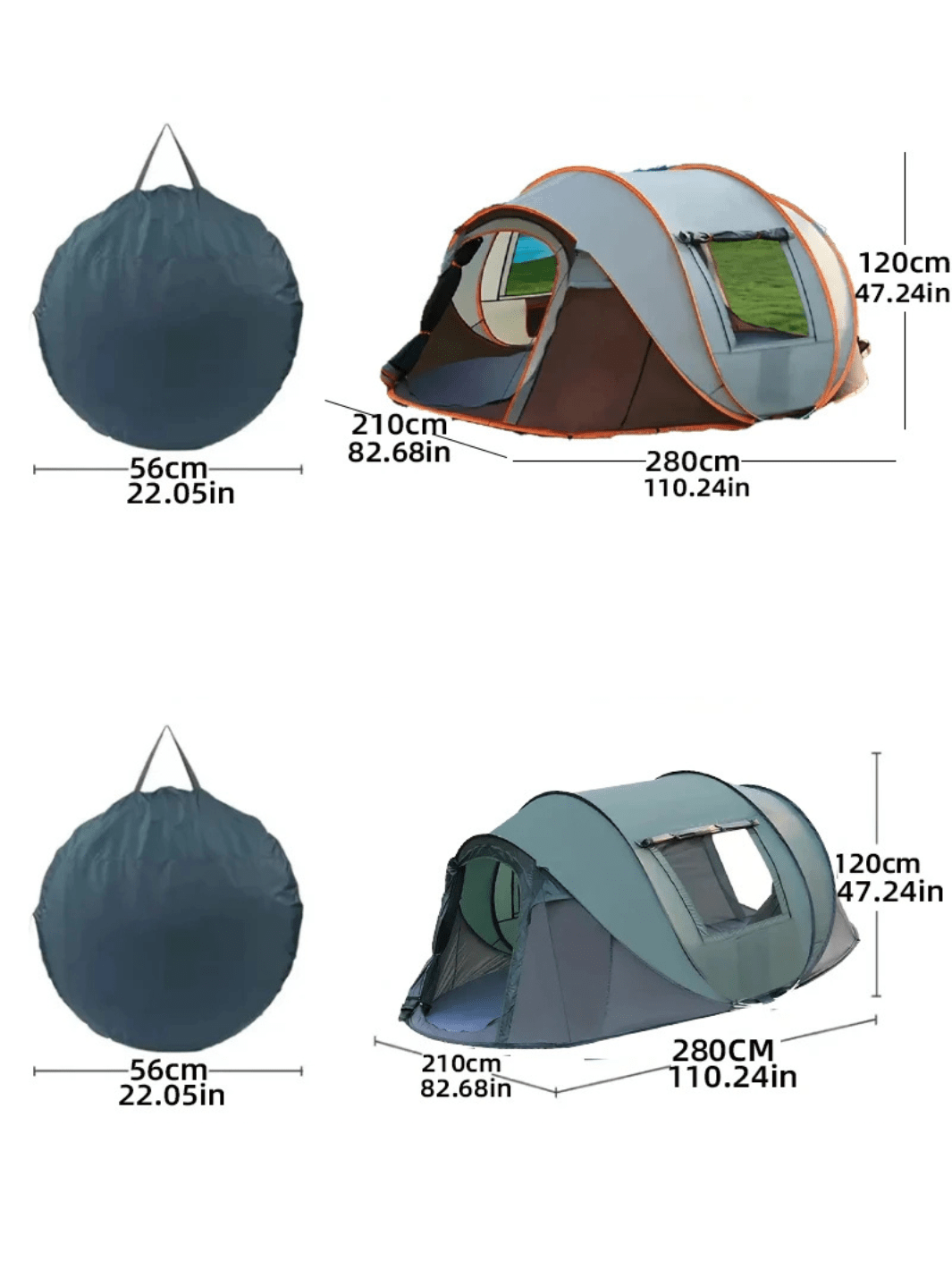 tente 4 places 2 secondes