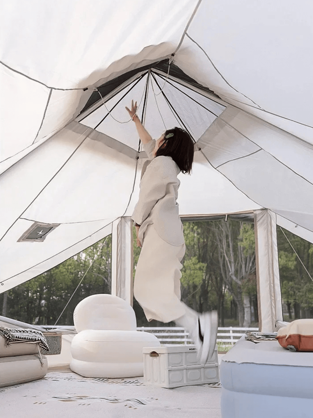 tente 4 places gonflable