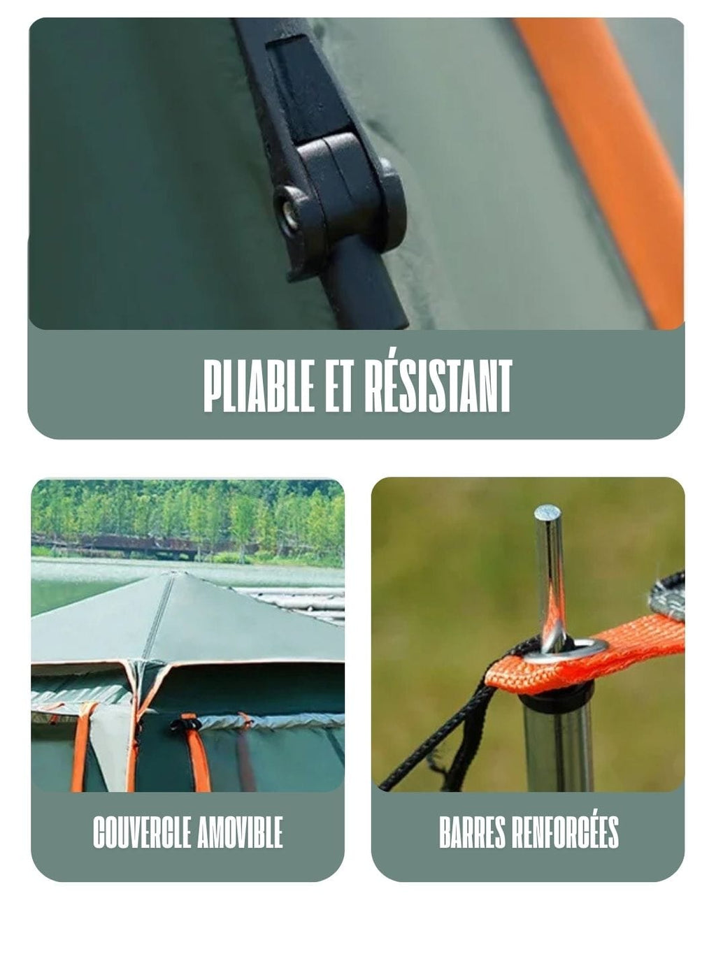 tente automatique 3 places