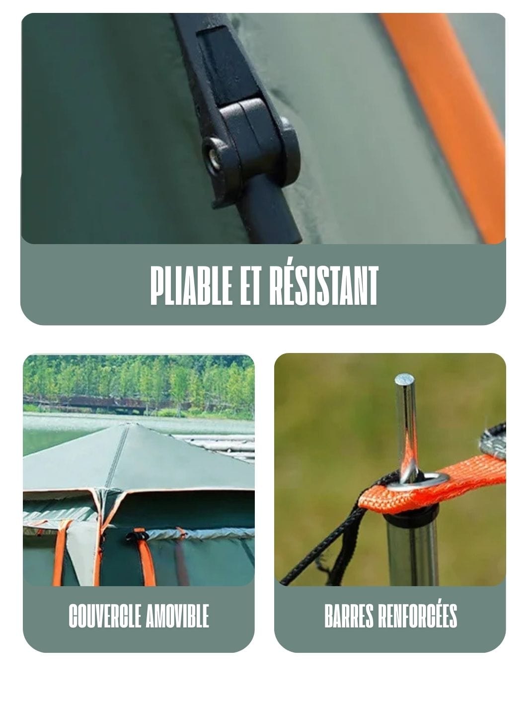 tente automatique 3 places