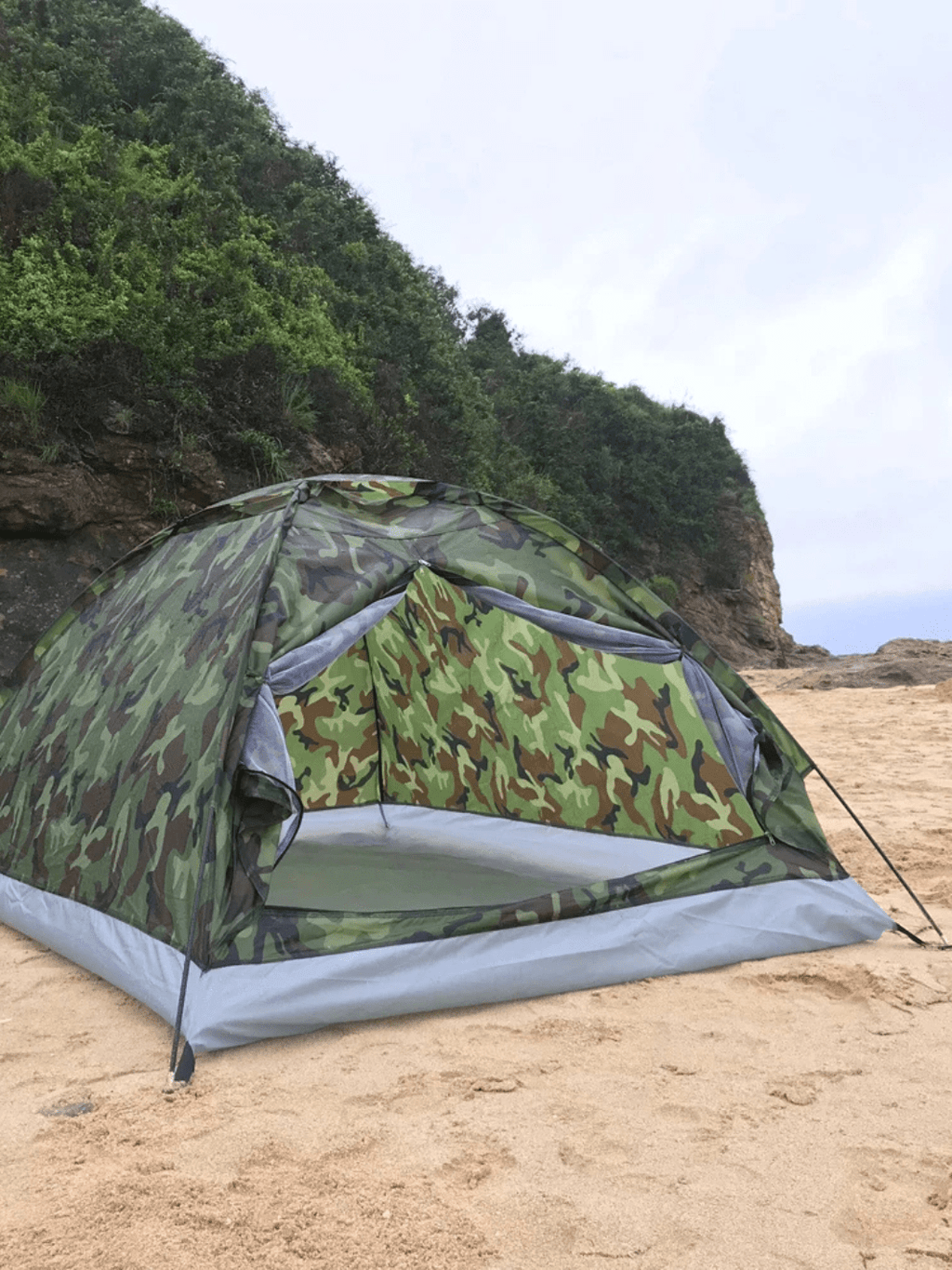 tente camouflage 2 places