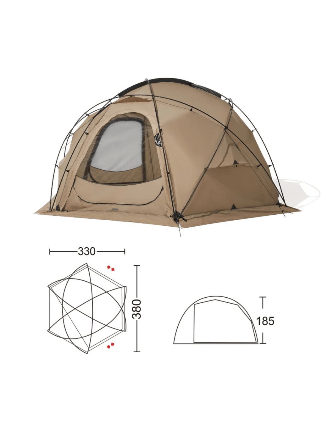 tente camping 4 personnes