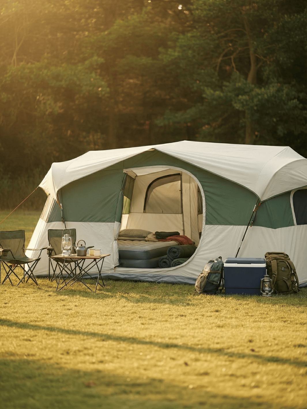 Tente camping familiale 8 personnes | 3 chambres