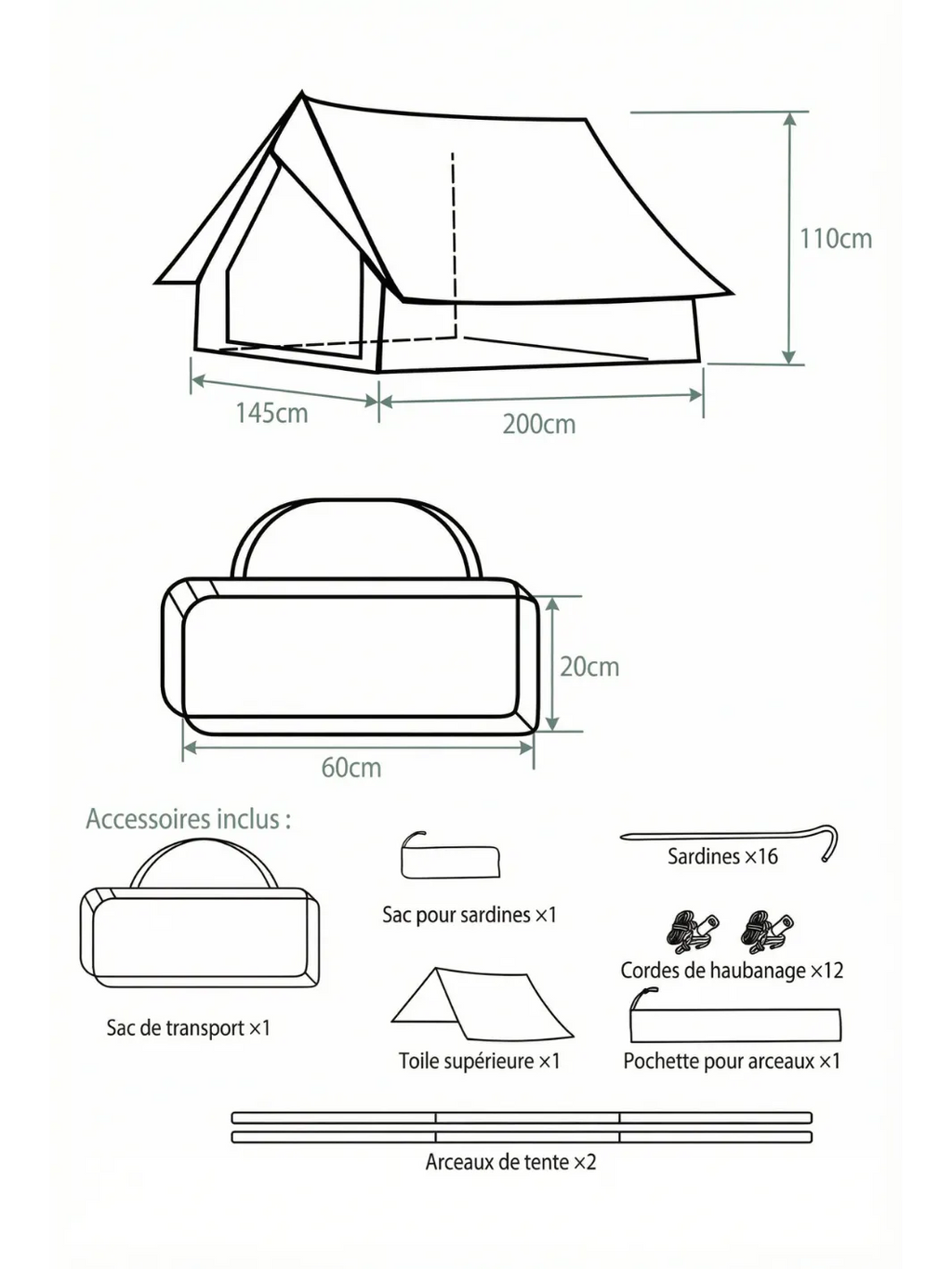 Tente canadienne militaire | Robustesse 4 saisons