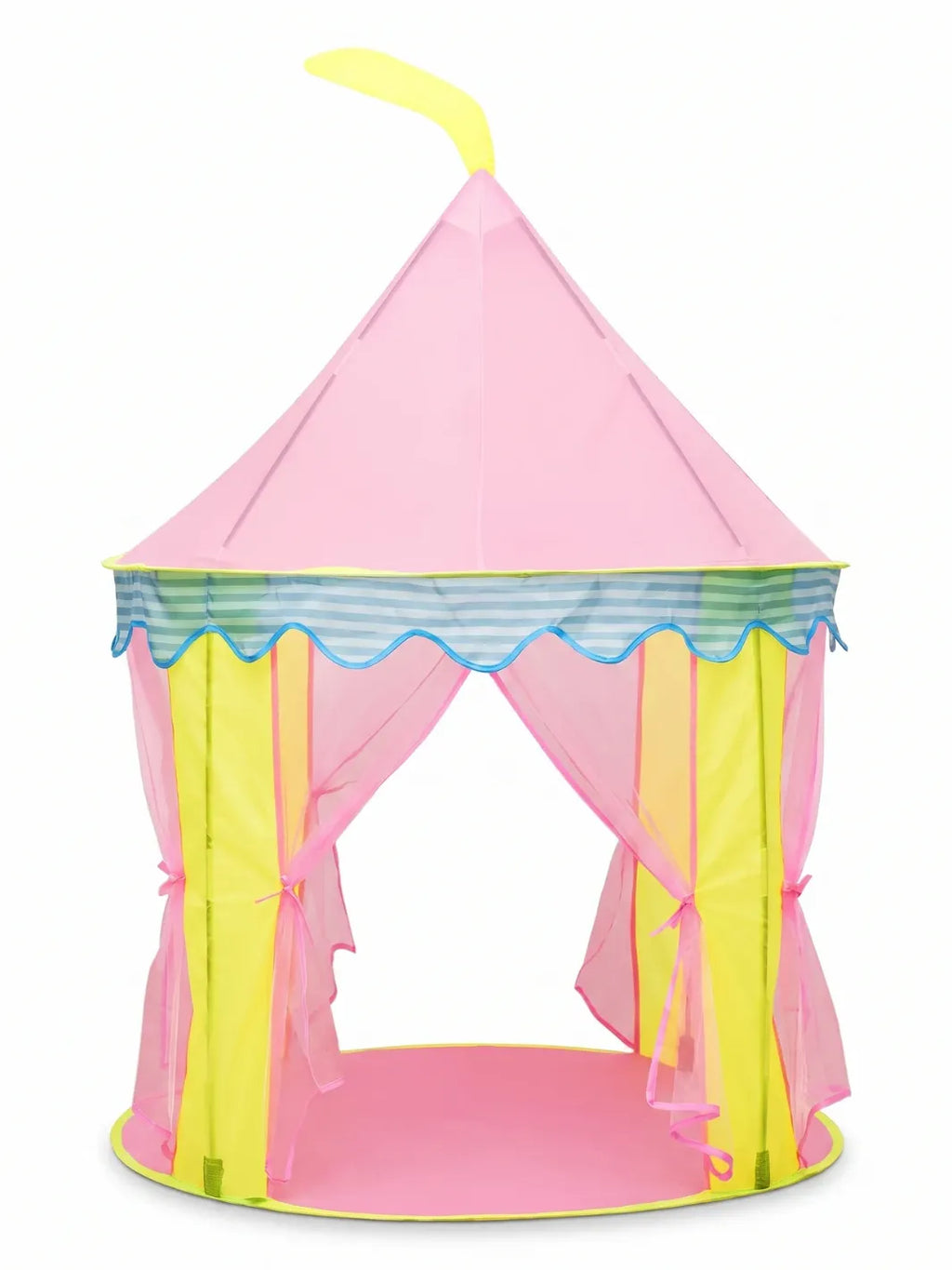 Tente château enfant | rose et prêt en 2 secondes