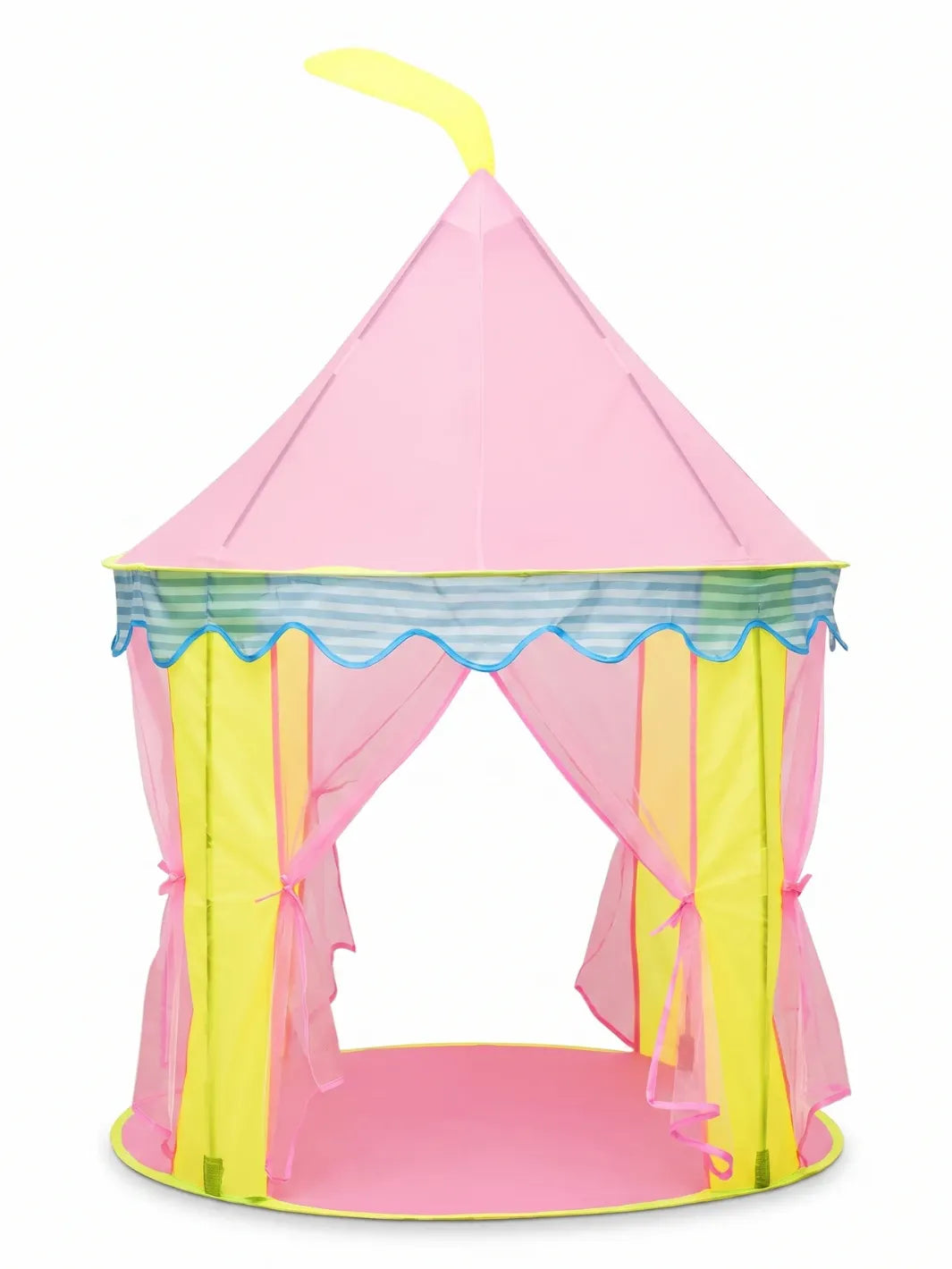 Tente château enfant | rose et prêt en 2 secondes