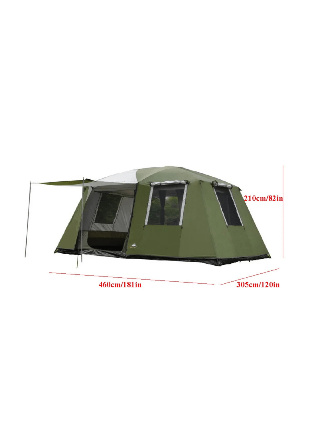 tente de camping 2 chambres