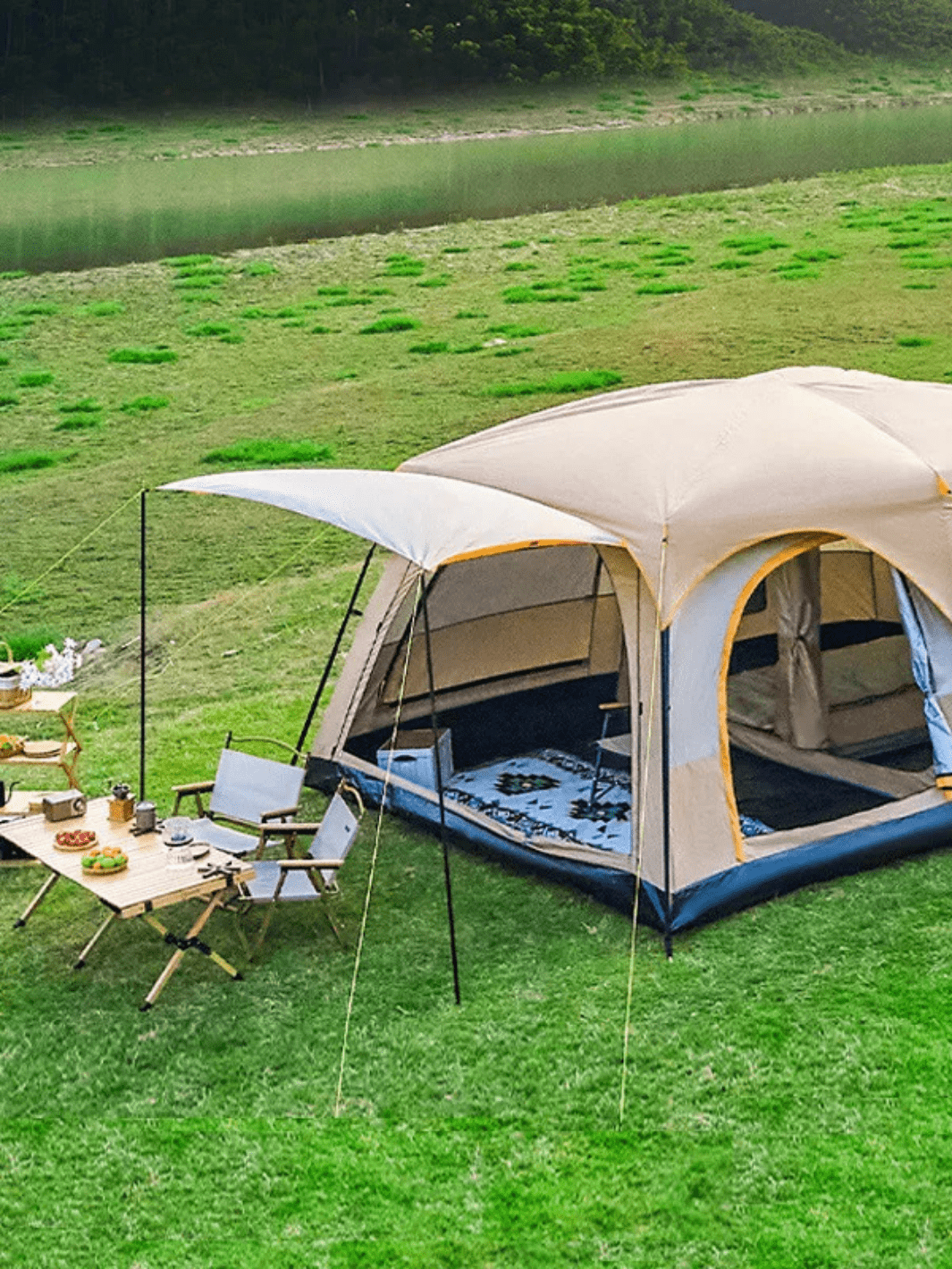 tente de camping 4 places 2 chambres
