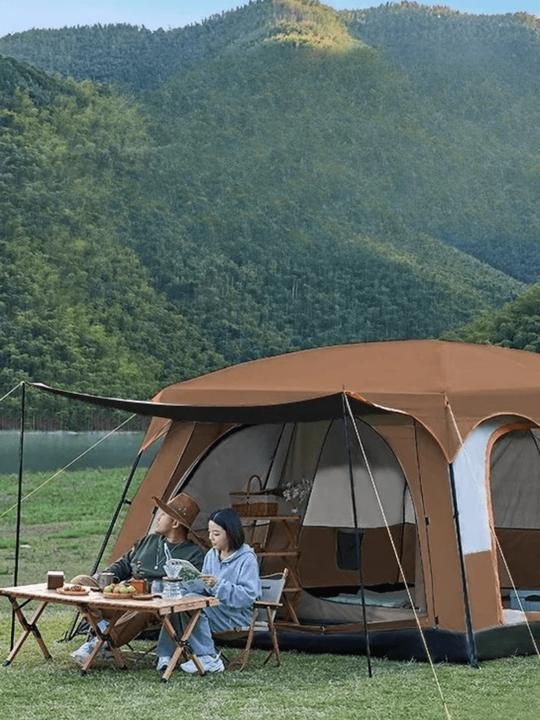 tente de camping 4 places 2 chambres