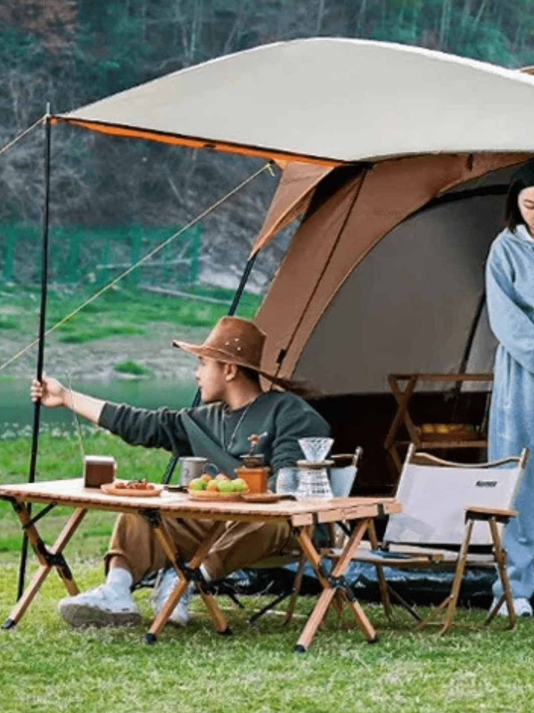 tente de camping 4 places 2 chambres