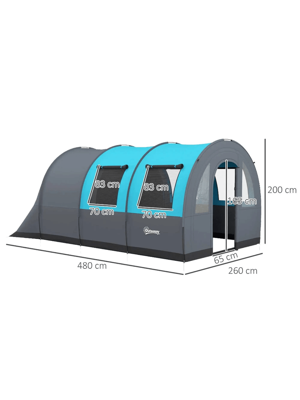 tente de camping 6 places