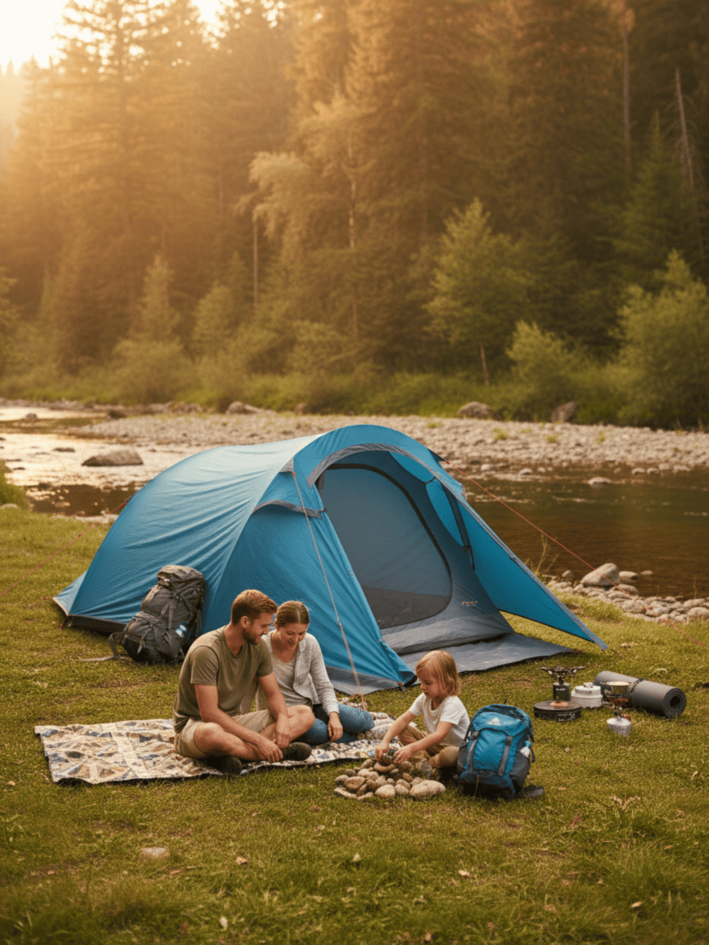 Tente de camping en toile | Confort à partager