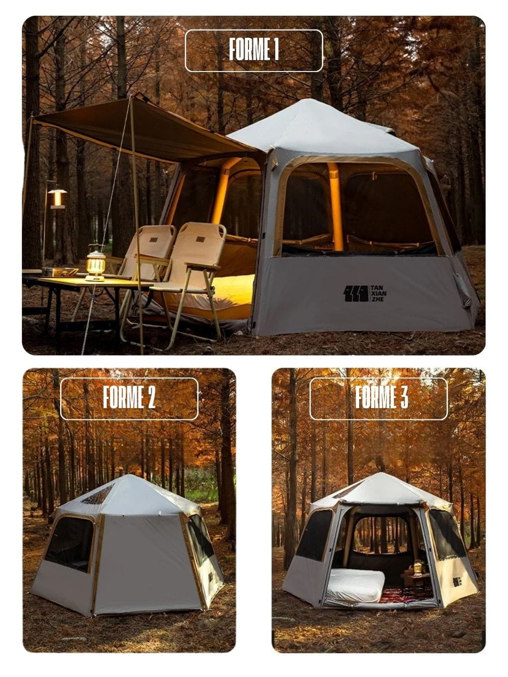 tente de camping gonflable