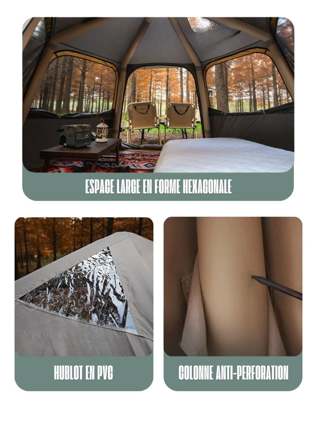 tente de camping gonflable