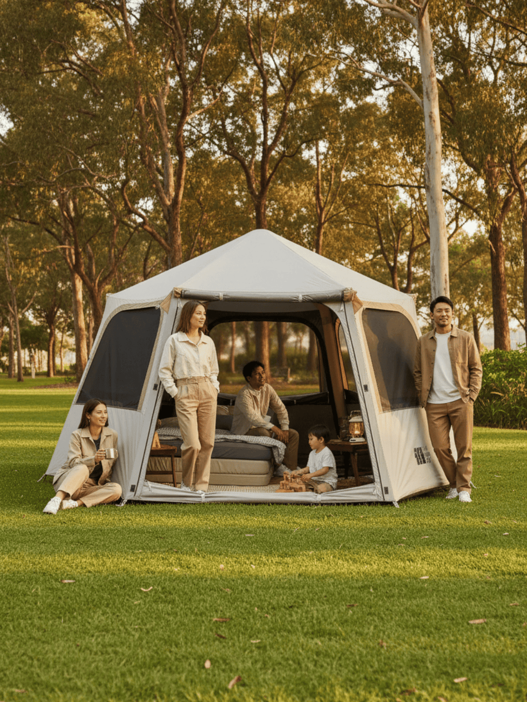 Tente de camping gonflable | montage très rapide