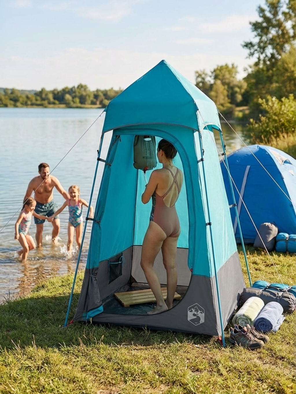 Tente de douche toilette | Intimité tout-en-un