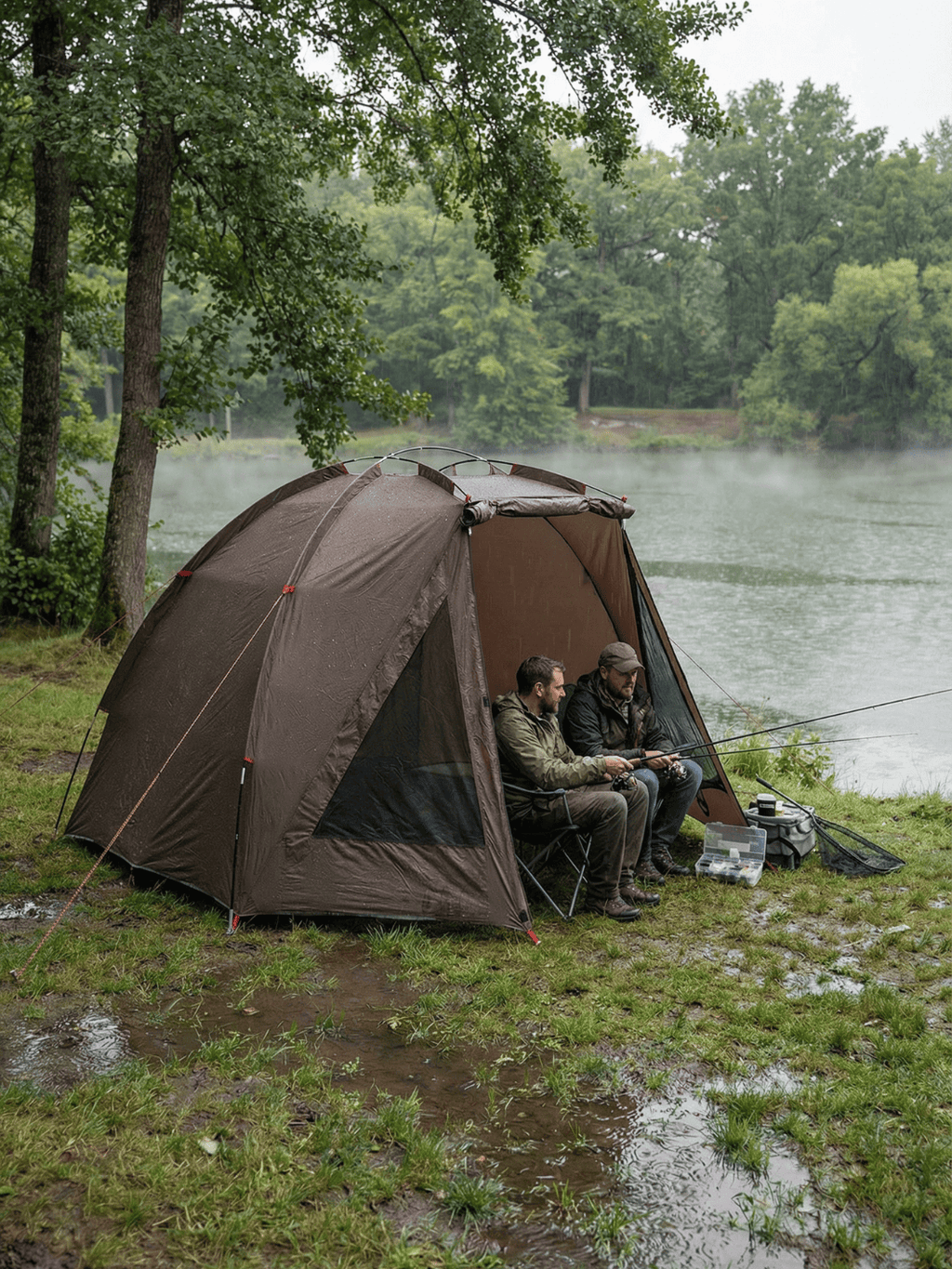 Tente de pêche coupe-vent | Abri fiable de pêche