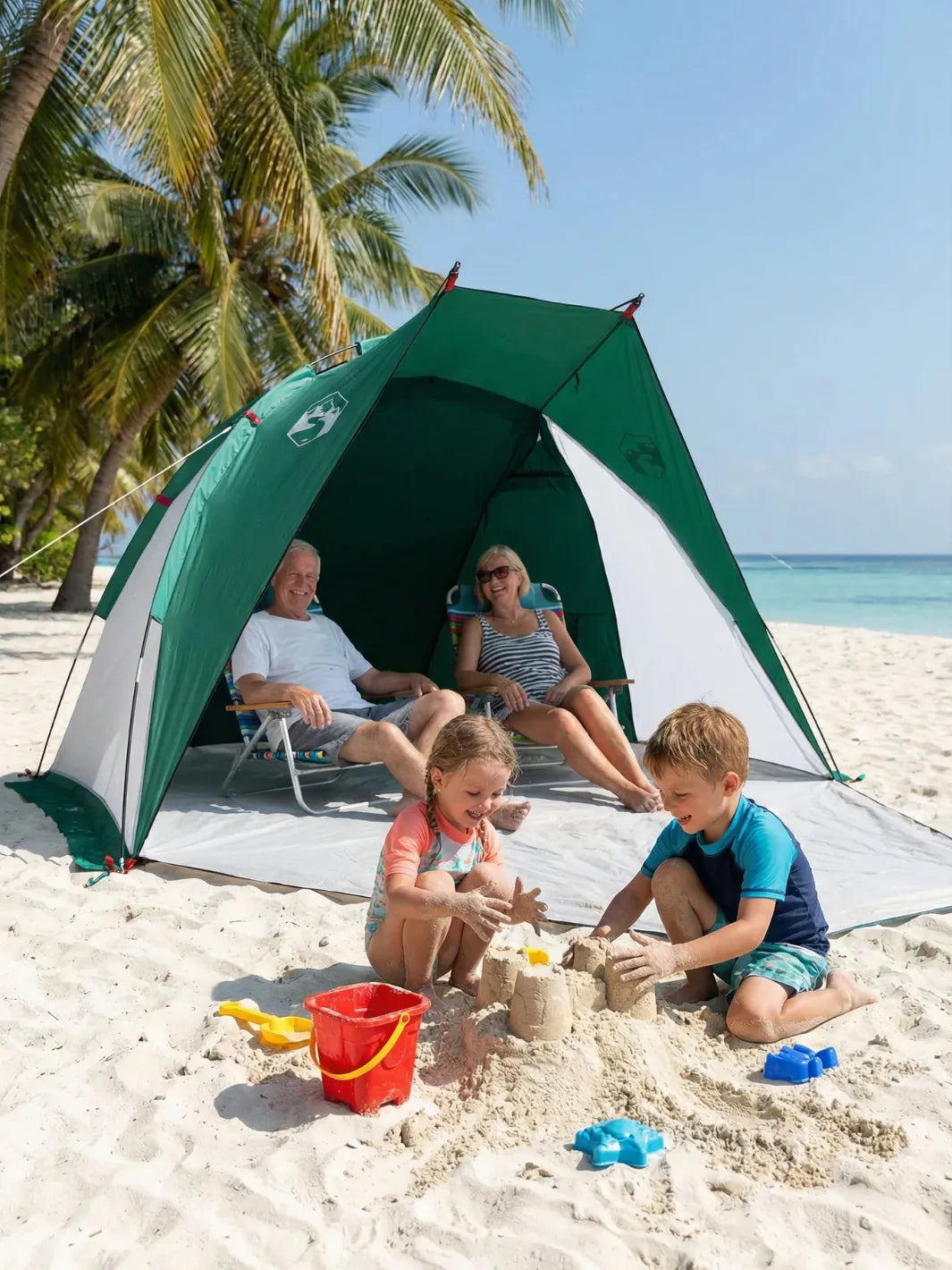Tente de plage 2 personnes | légère et pratique