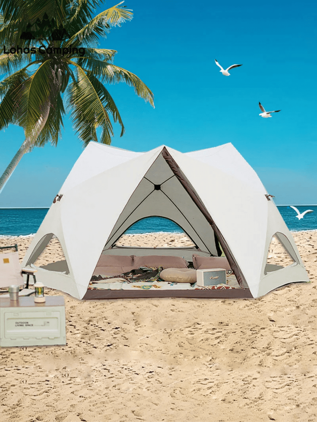 tente de plage familiale