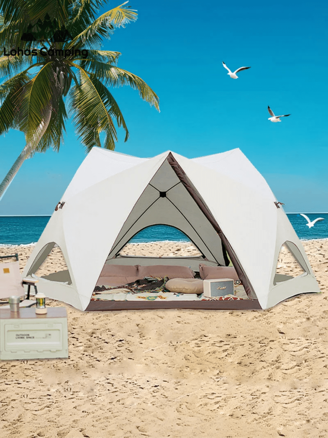 tente de plage familiale