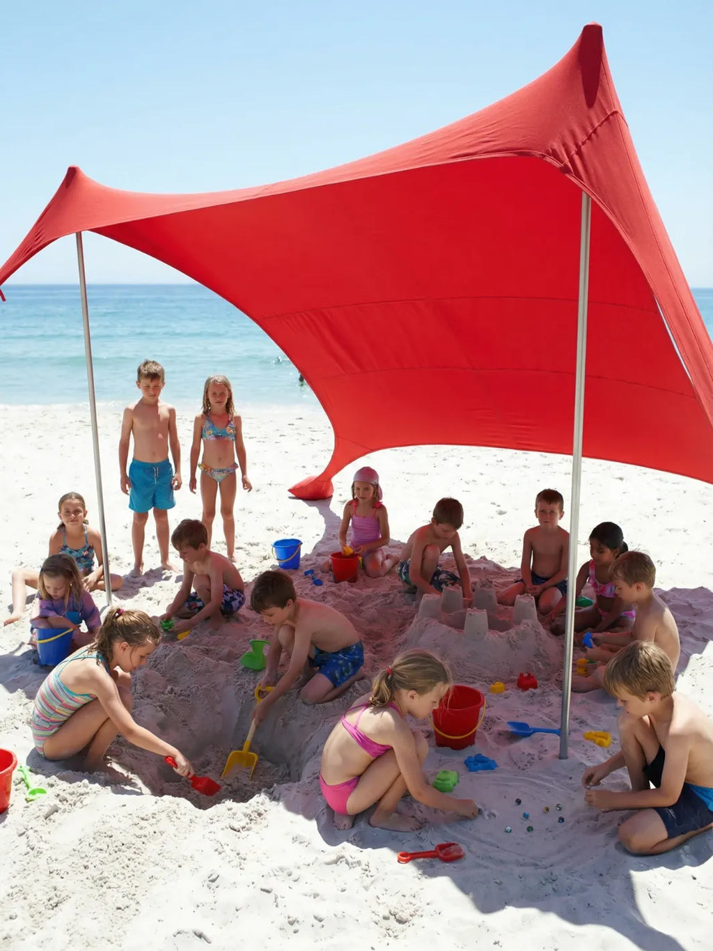 Tente de plage xxl 8 personnes | spacieuse et légère